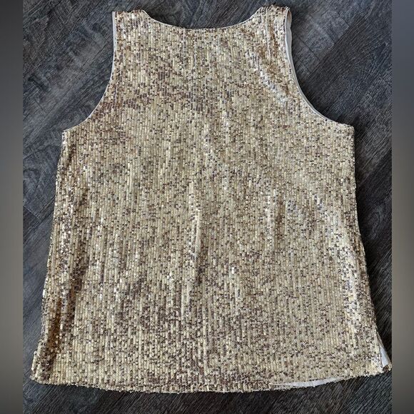 Cece V-Neck Sequin Lined Blouse- Size Medium - Picture 2 of 9